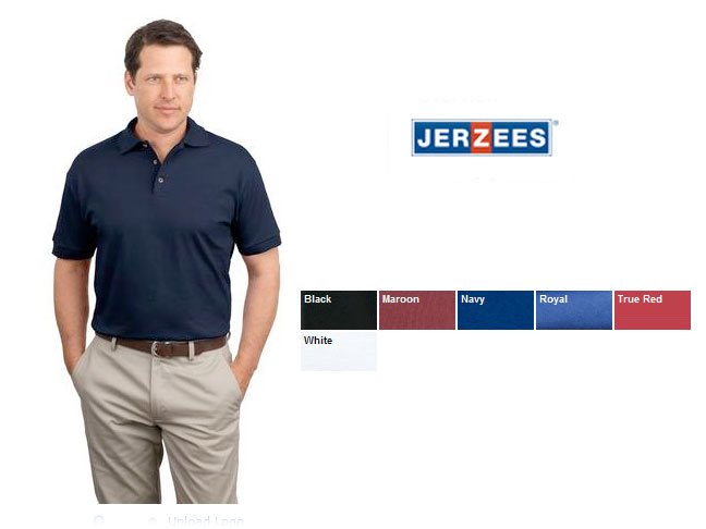 Jerzees 6.1oz jersey knit polo